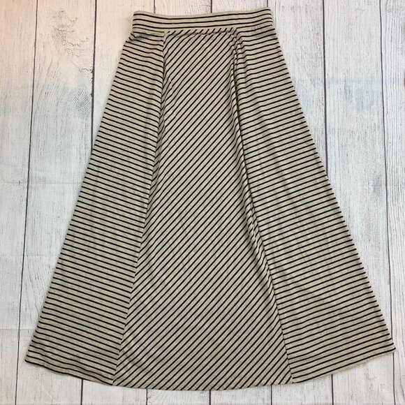 Maurices Skirt sz M Striped Pull on Maxi Long Length 39" - Picture 3 of 7